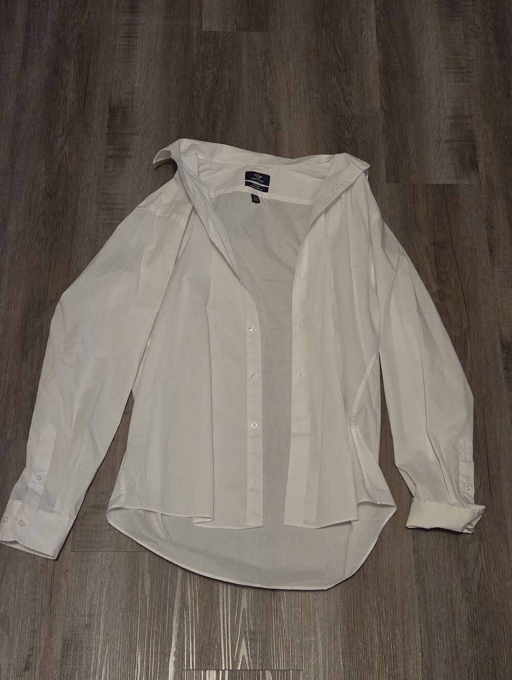 Dockers Men's White Button-Down Shirt